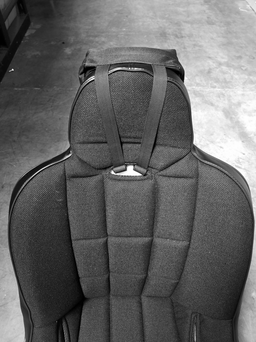 suspension seat headrest storage bags